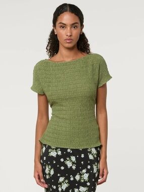 Rouje green Dean top in size 34/0/XS